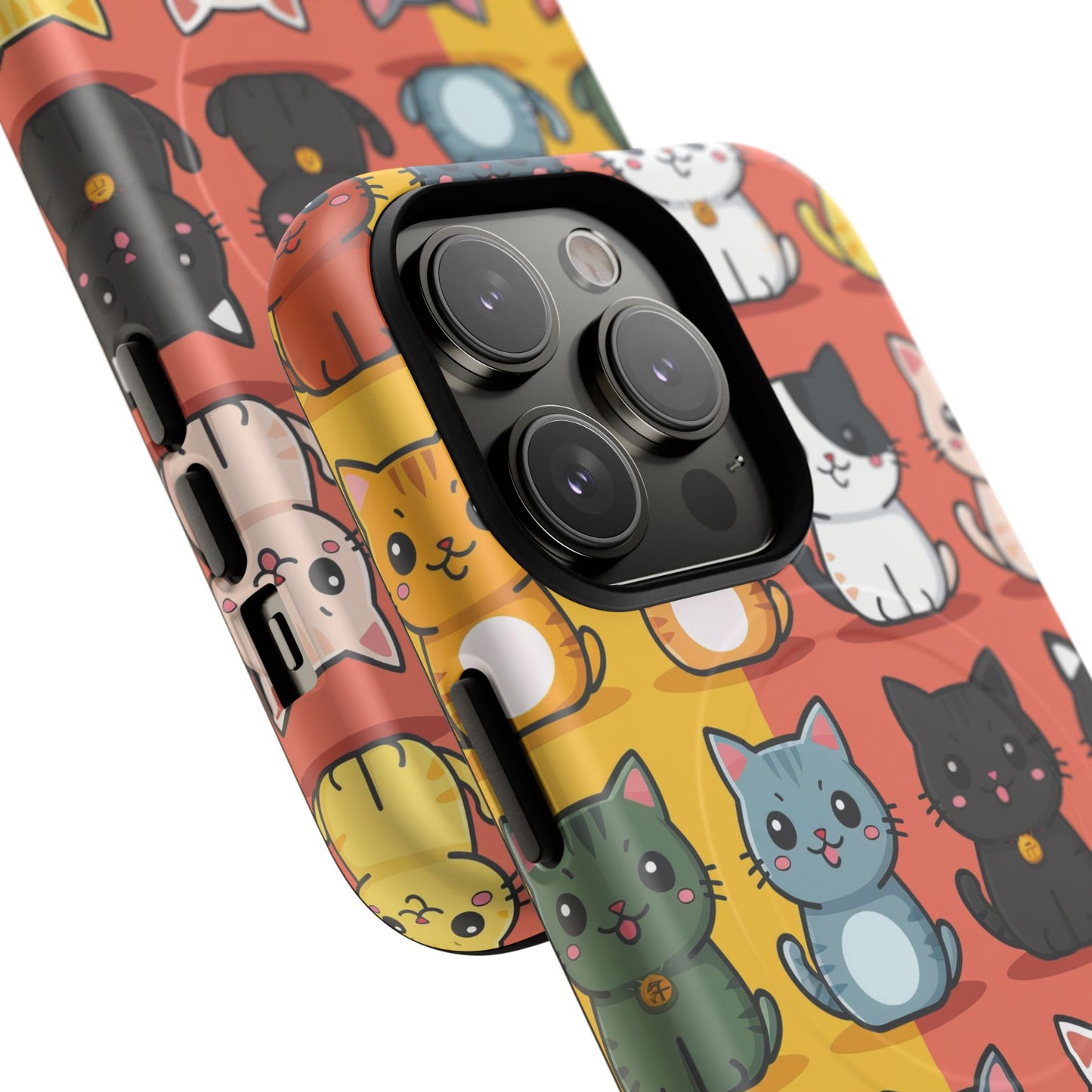 Cute Cat Magnetic Phone Cases for Pet Lovers, Durable Cases, Animal Design, Fun Gift, Unique Accessories