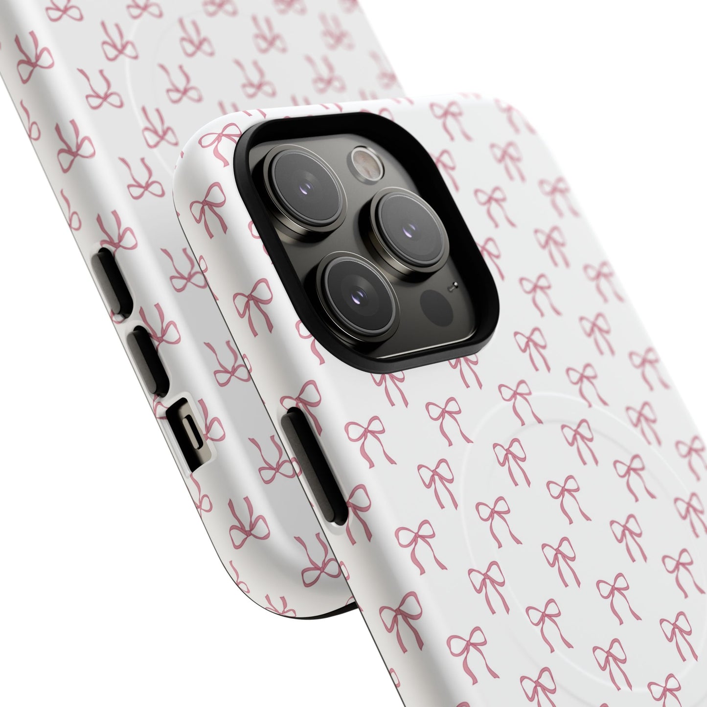 Blush Coquette Bow Bliss Magnetic iPhone Cases, Gift for Her, Cute iPhone Accessories, Fun Personalized Cases, Stylish Tech Gifts, Birthday Present