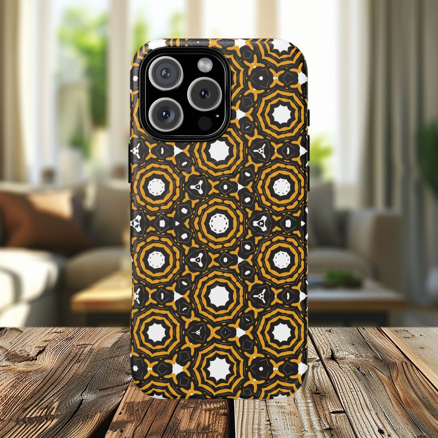 Stylish Tough Magnetic Phone Case, Unique Pattern Phone Cover, Durable Magnetic Case, Trendy Tech Accessories, Gift for Phone Lovers