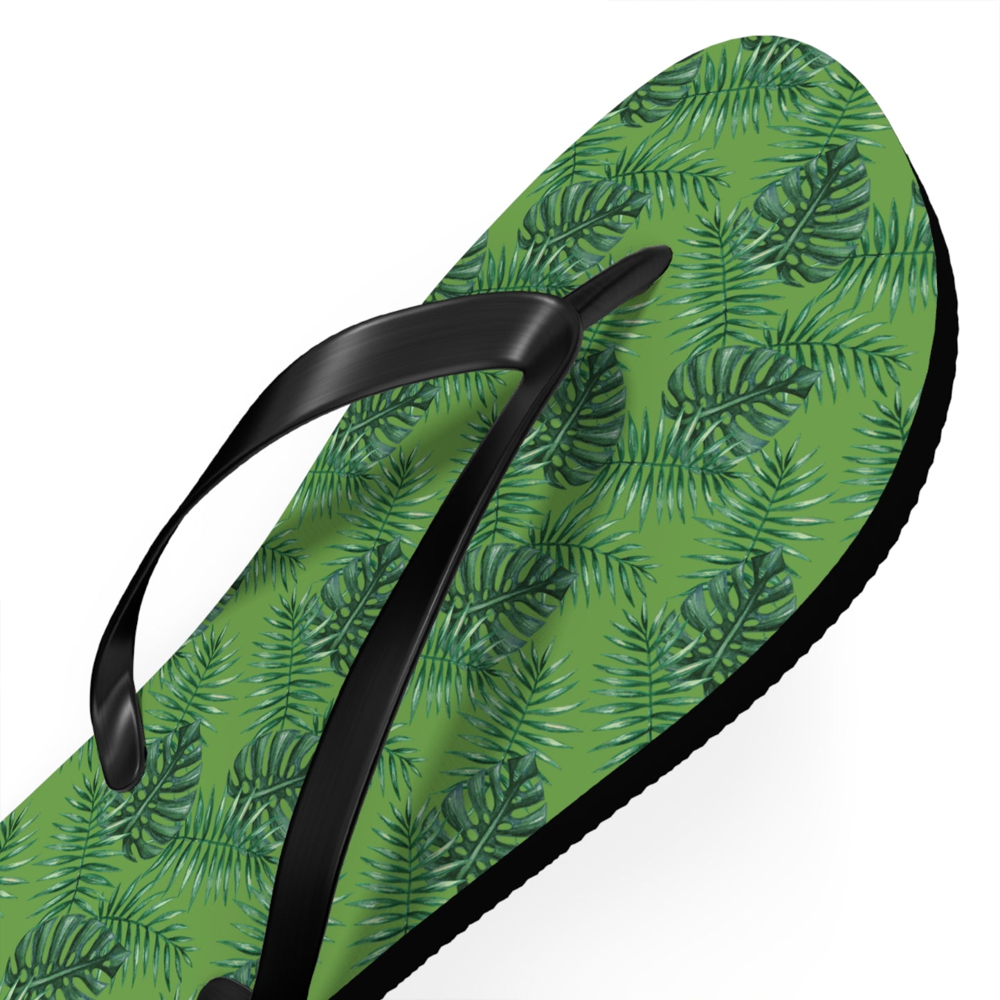 Green Tropical Bliss Flip Flops