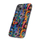 Psychedelic Visions Colorful Art iPhone Case - Tough Cases with Vibrant Abstract Design