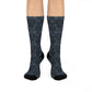 Opulent Dusk Cushioned Crew Socks - Comfortable DTG Print One-Size Style