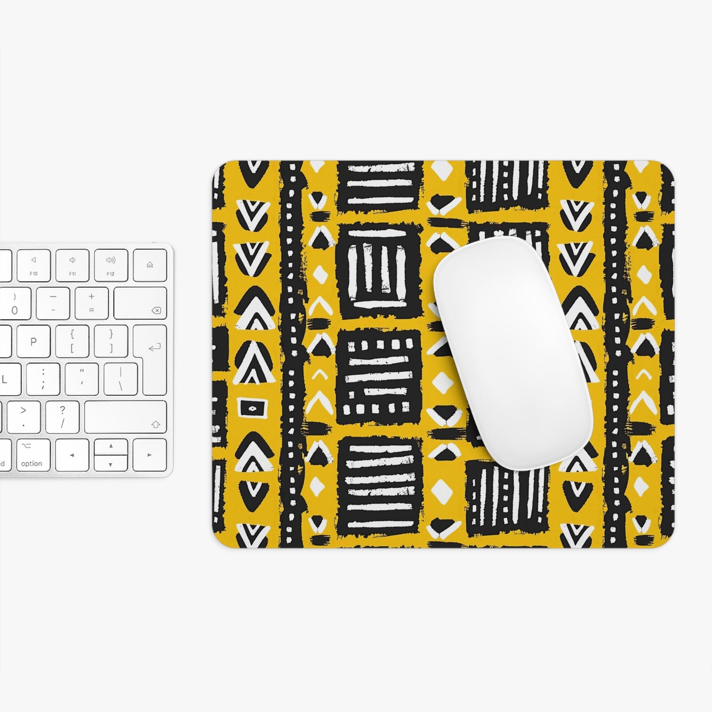 Tribal Vibes Trendy Geometric Mouse Pad - Stylish Desk Accessory for Home or Office