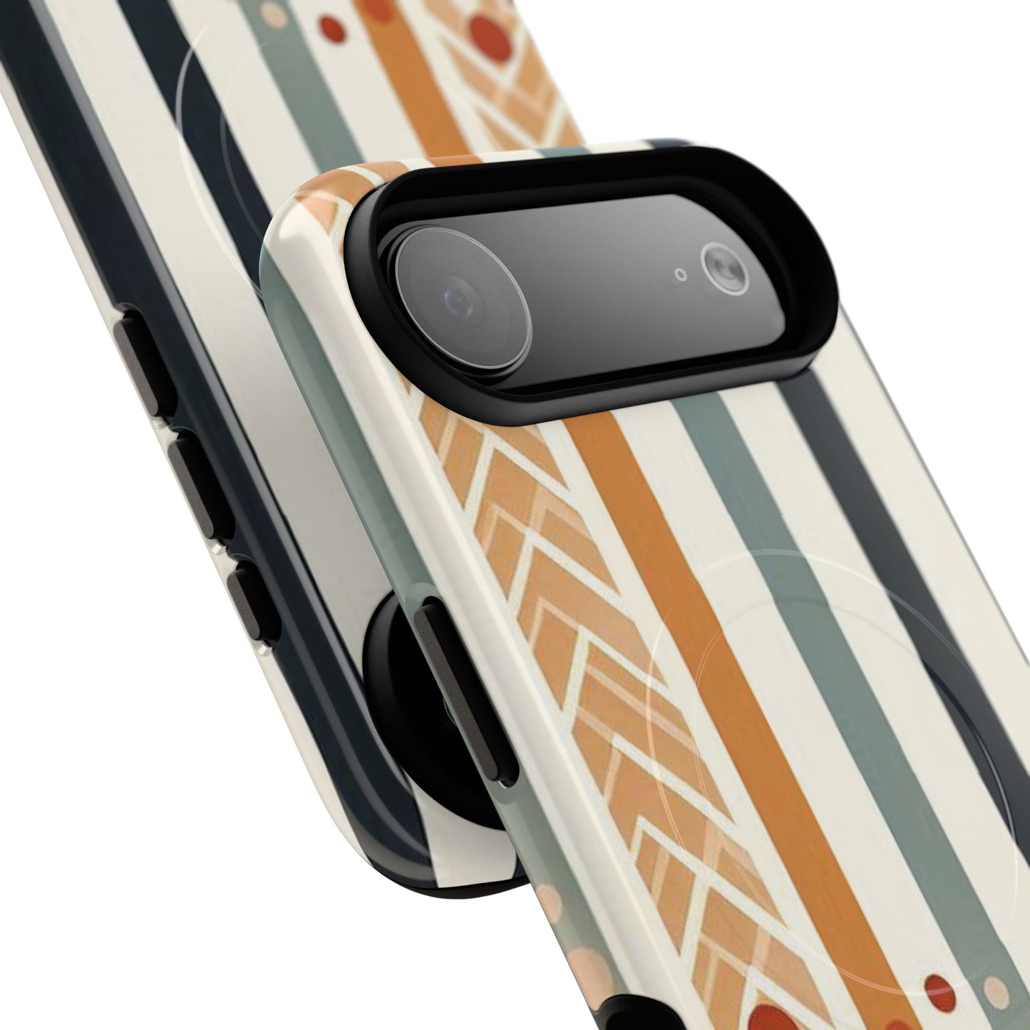 Terracotta Trails Tough Magnetic iPhone Cases for Everyday Use, Floral Patterned Stability Case, Gift for Her, Durable iPhone Accessory.