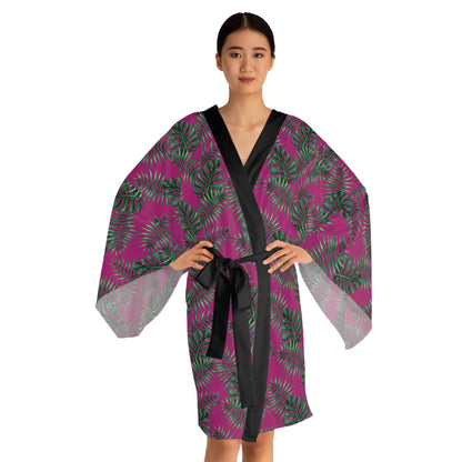 Pink Tropical Bliss Serenity Kimono Robe (AOP)