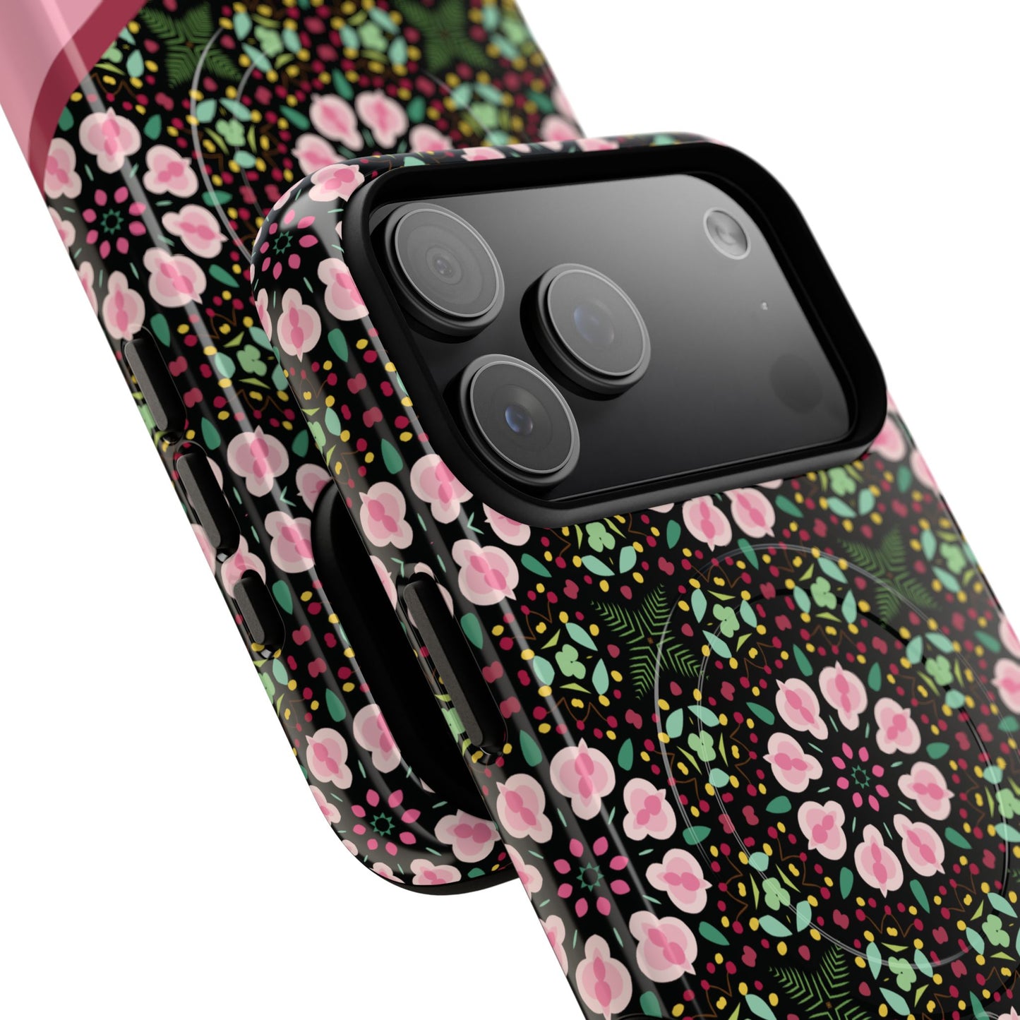 Personalized Twilight Petal Tapestry Floral Tough Magnetic MagSafe® iPhone Case, Durable iPhone Protector, Unique Gift for Her, Stylish Tech Accessories.