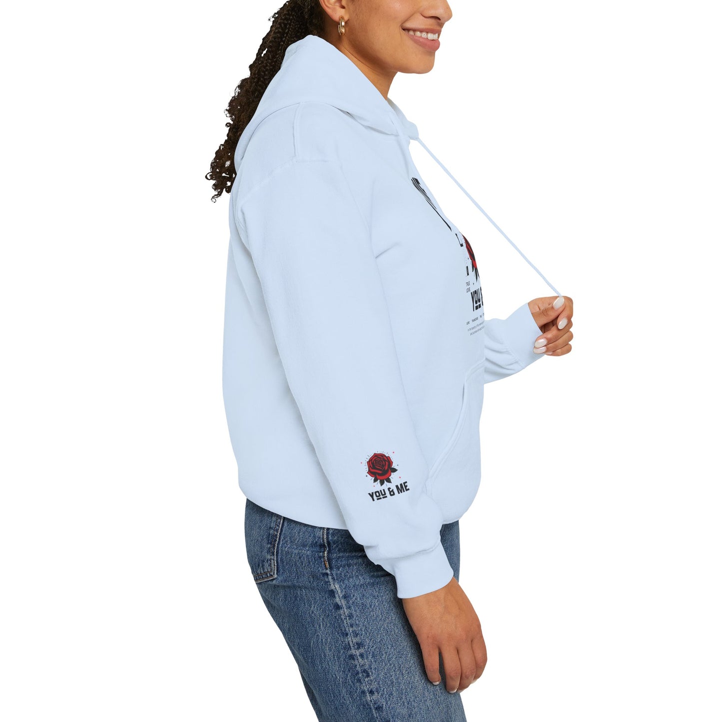 You and Me Unisex Gildan Hoodie Sweatshirt