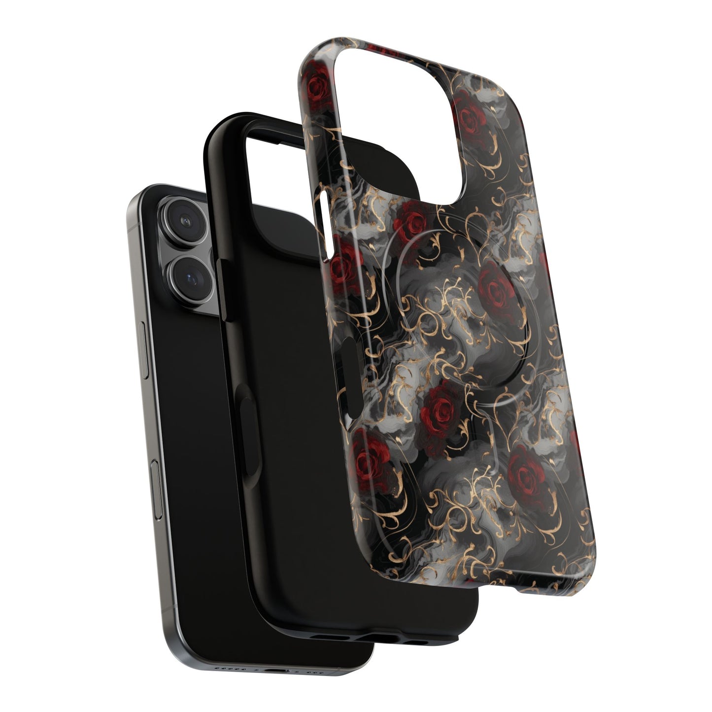 Elegant Floral Tough iPhone Magnetic Cases, iPhone Protection, Unique iPhone Covers, Stylish Mobile Accessories, Gift for Her