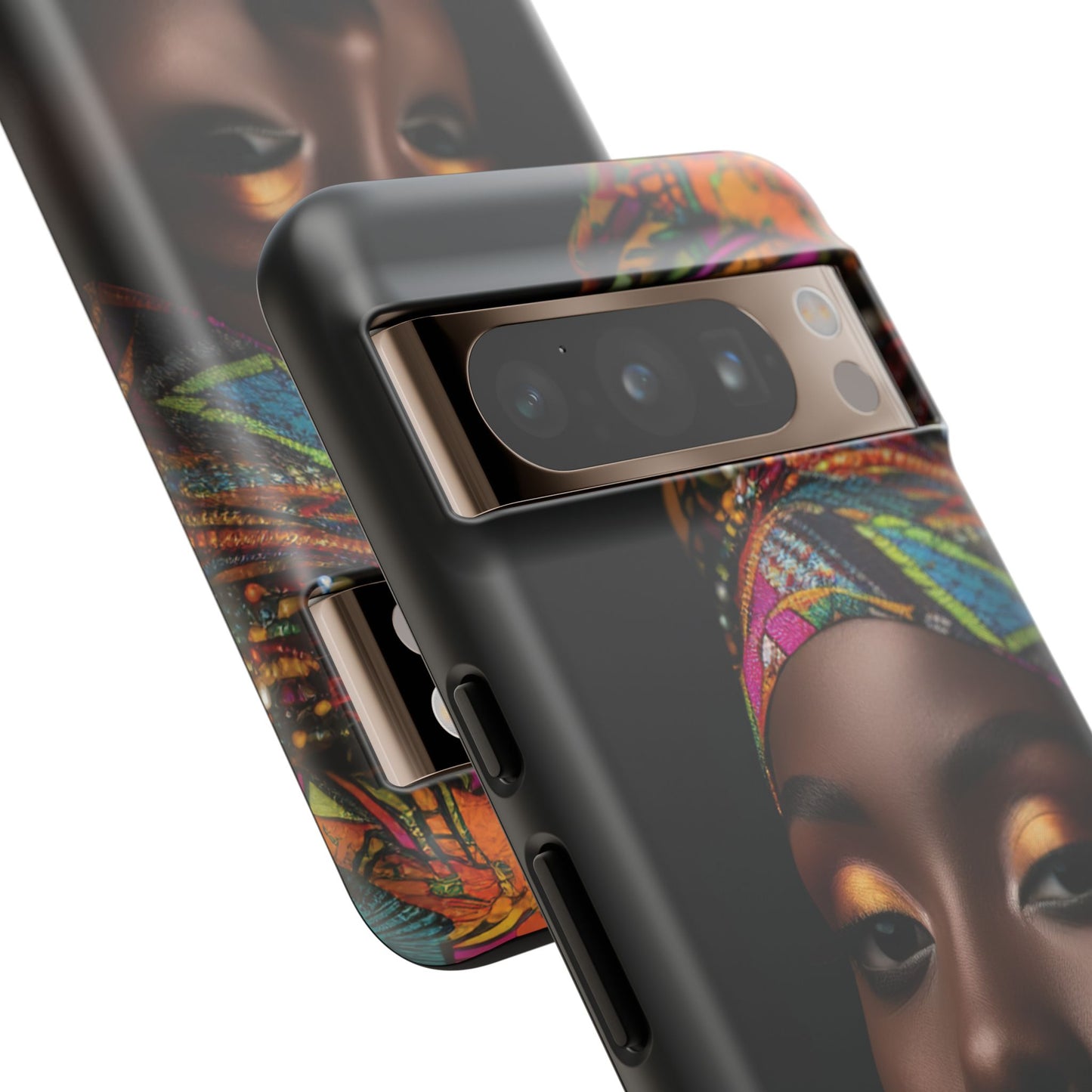Regal Reflections: African Majesty Tough Google Pixel, iPhone and Samsung Cases.