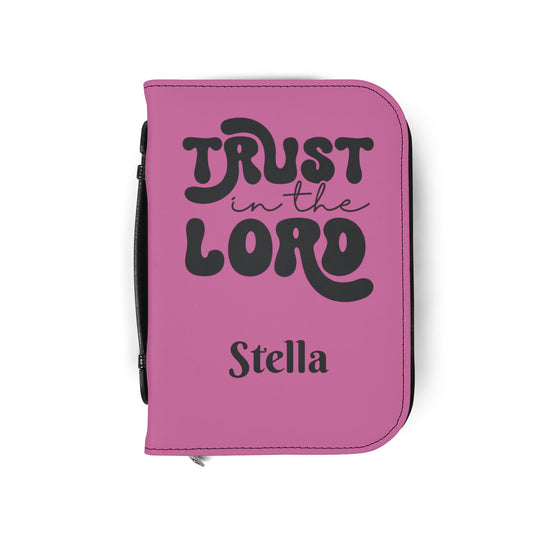 Personalized Floral Cross Bible Cover - Trust in the Lord Design| Baptism | Christening | Anniversary | Birthday Gifts.