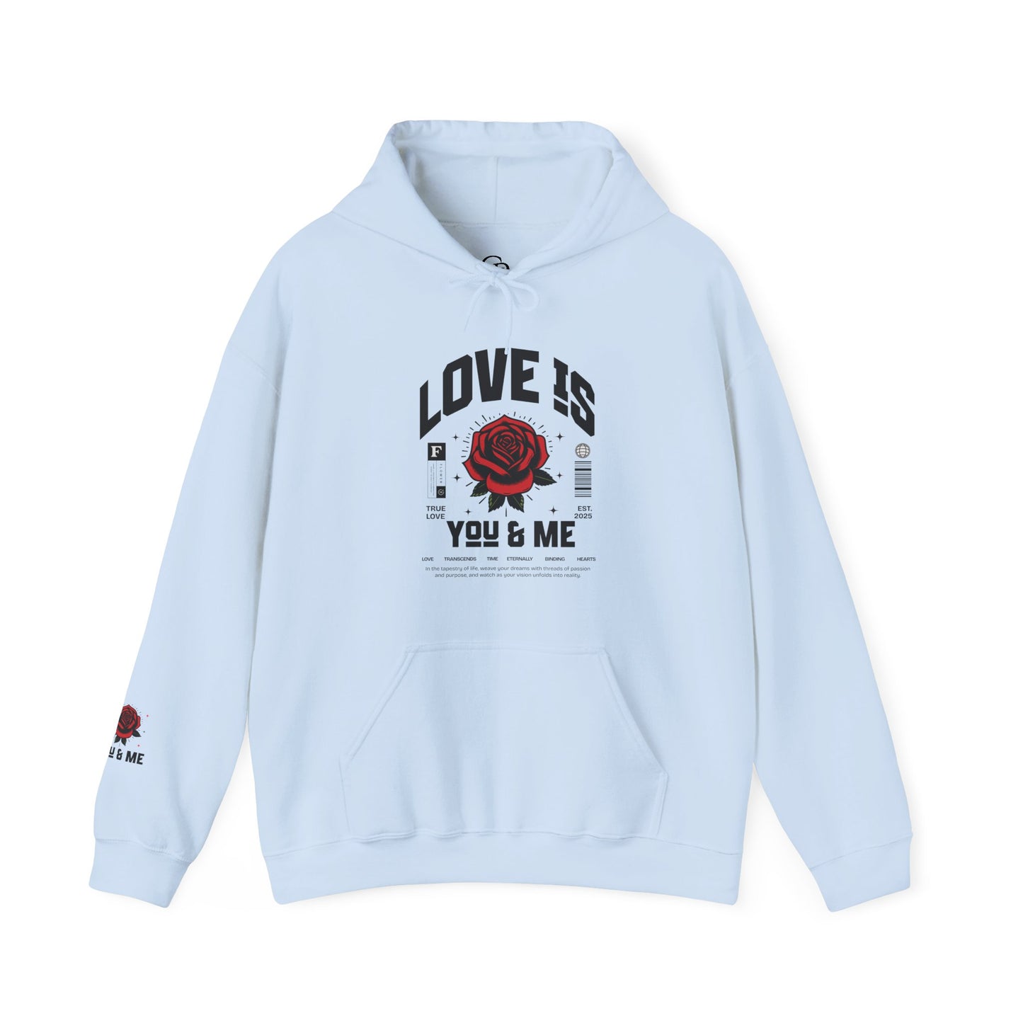You and Me Unisex Gildan Hoodie Sweatshirt