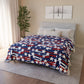 Patriotic Waves Soft Minky Blanket