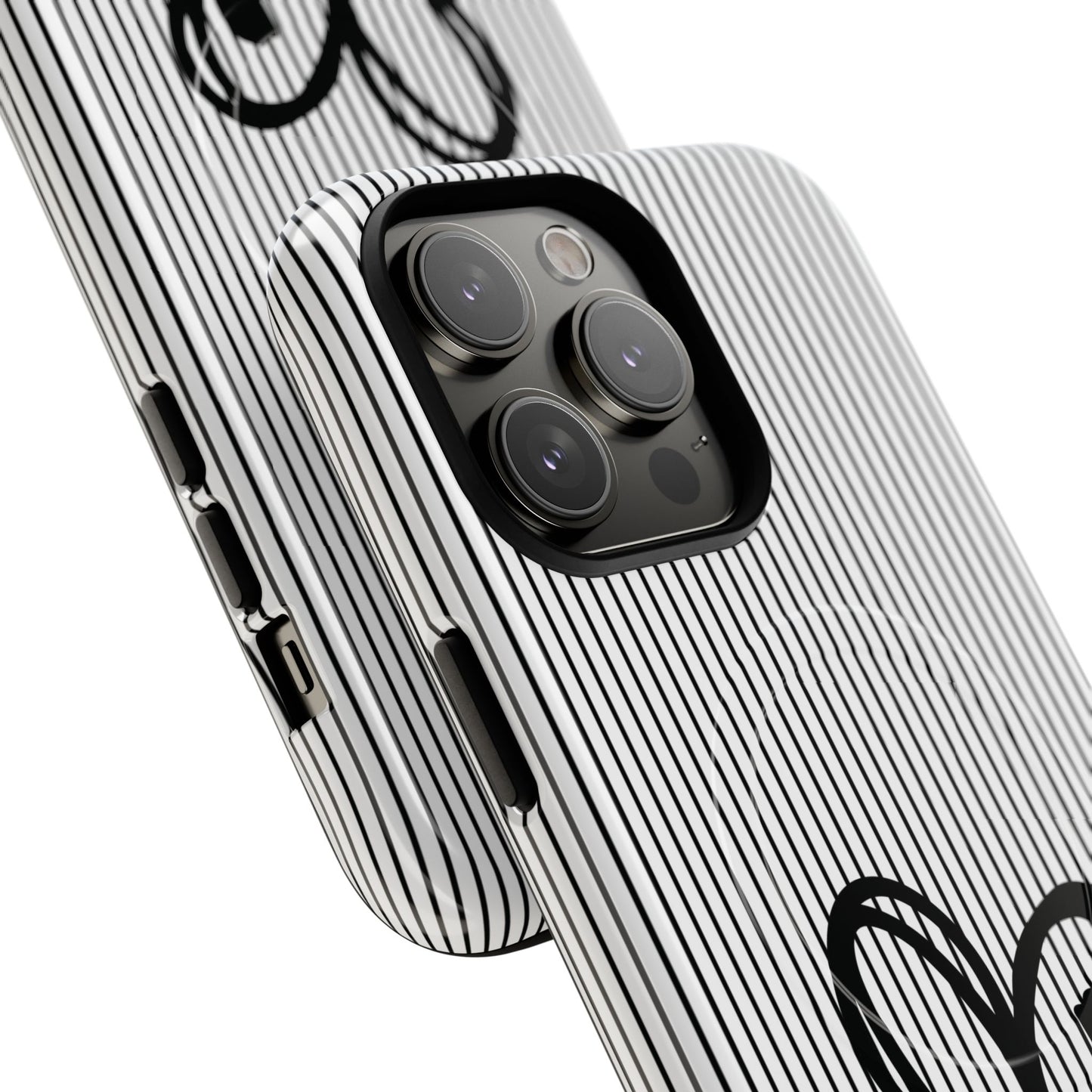 Tough Magnetic Phone Case with Heart & Cross Design, Durable Phone Cover, Unique Gift for Her, Stylish Accessory, Everyday Use