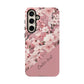 Personalized Cherry Blossom Tough Phone Case — Pink Floral Protective Case for Samsung & Google