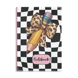 Wild Style Checkered Hardcover Notebook with Puffy Covers (PY)