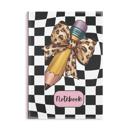 Wild Style Checkered Hardcover Notebook with Puffy Covers (PY)