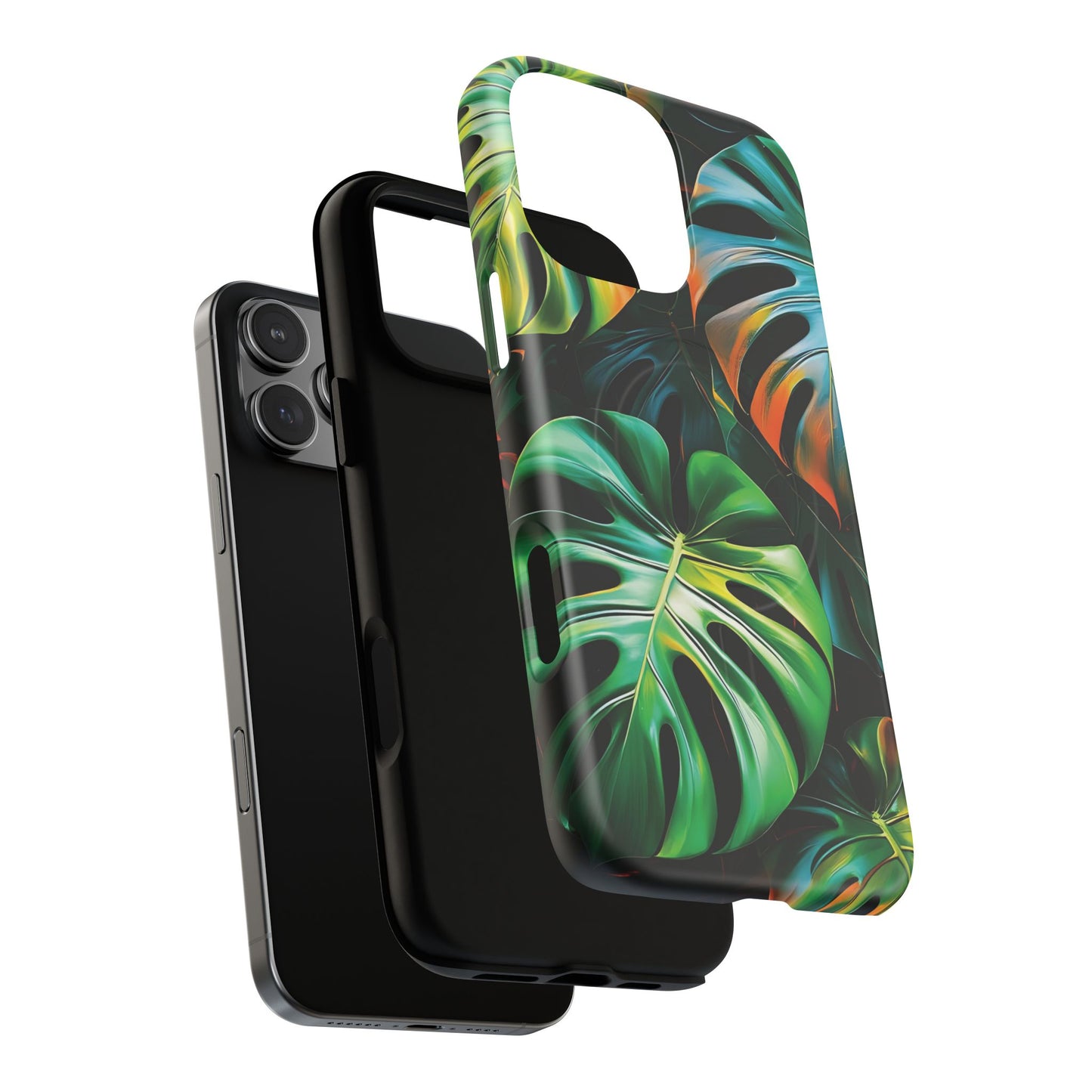 Tropical Leaf Phone Case | Tough Magnetic Cases, iPhone Accessories, Gift for Him/Her, Phone Protection, Summer Style, Trendy Design