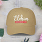 Classic Embroidery Dad Cap with 'ELOHIM, GENESIS 1:1' - Faith-Based Hat, Casual Wear, Gift for Dad, Christian Accessory, Summer Fashion