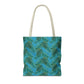 Turquoise Tropical Bliss Tote Bag