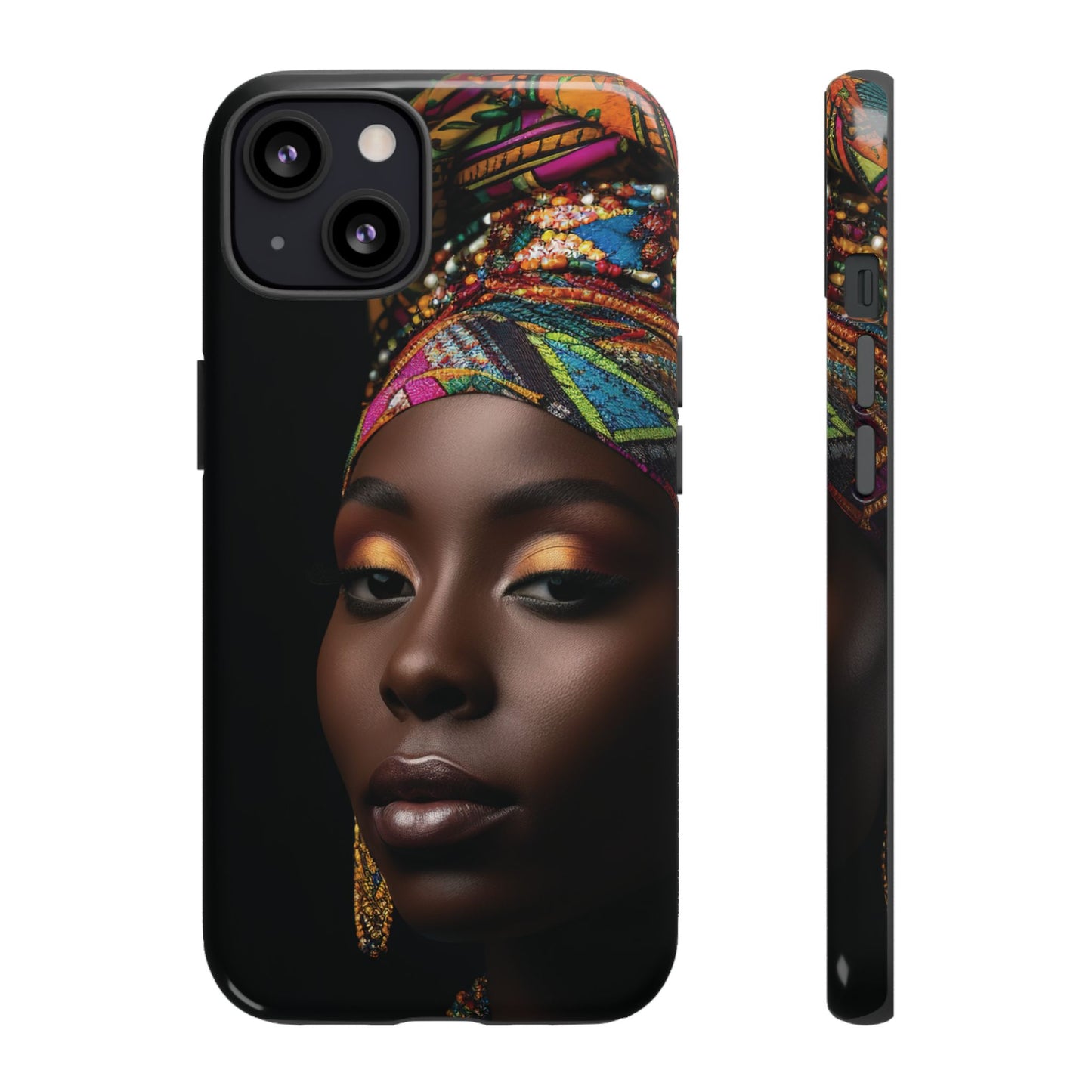 Regal Reflections: African Majesty Tough Google Pixel, iPhone and Samsung Cases.