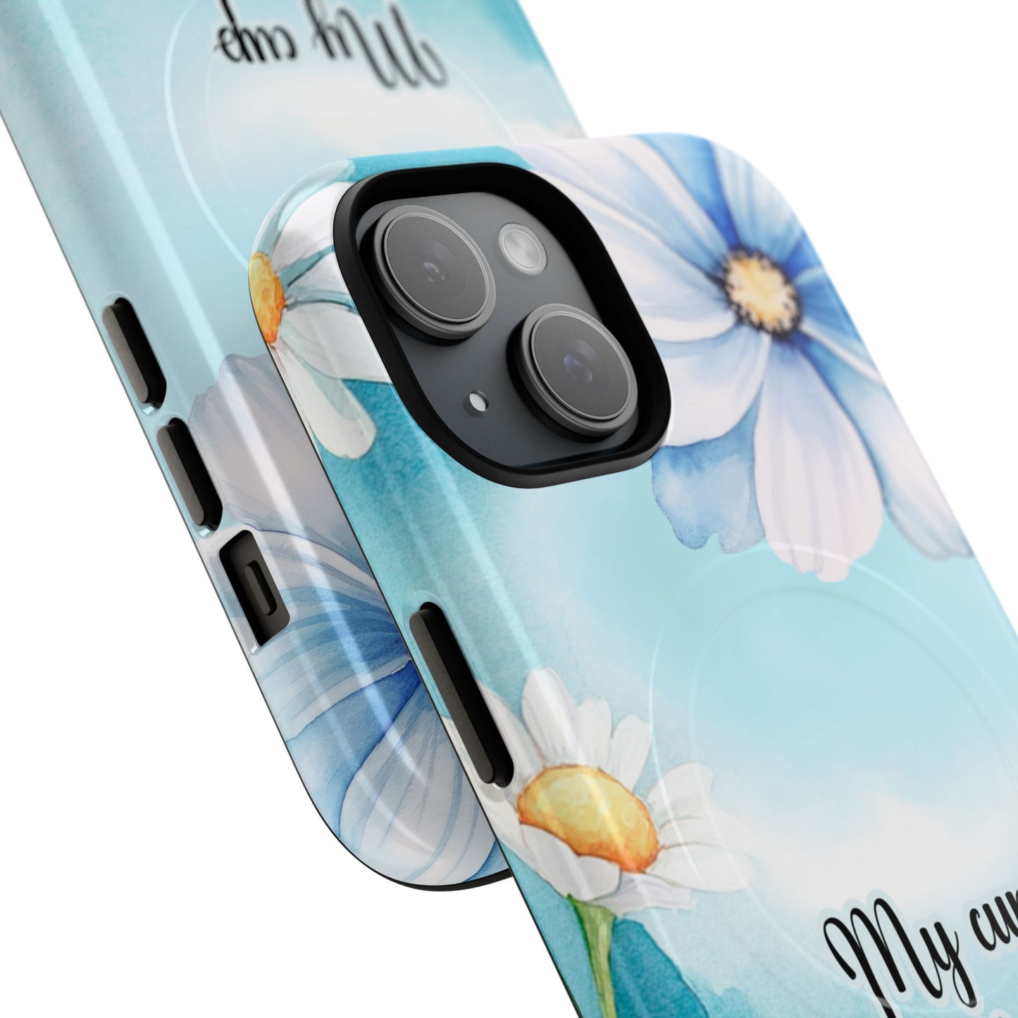 My Cup Overflows Psalm 23:5 | Inspirational Gift, Tough iPhone Magnetic Case | Scripture, Bible Verse, MagSafe® iPhone® Tough Case, iPhone 14, iPhone 15, iPhone 16, Pro, Pro Max, Plus,