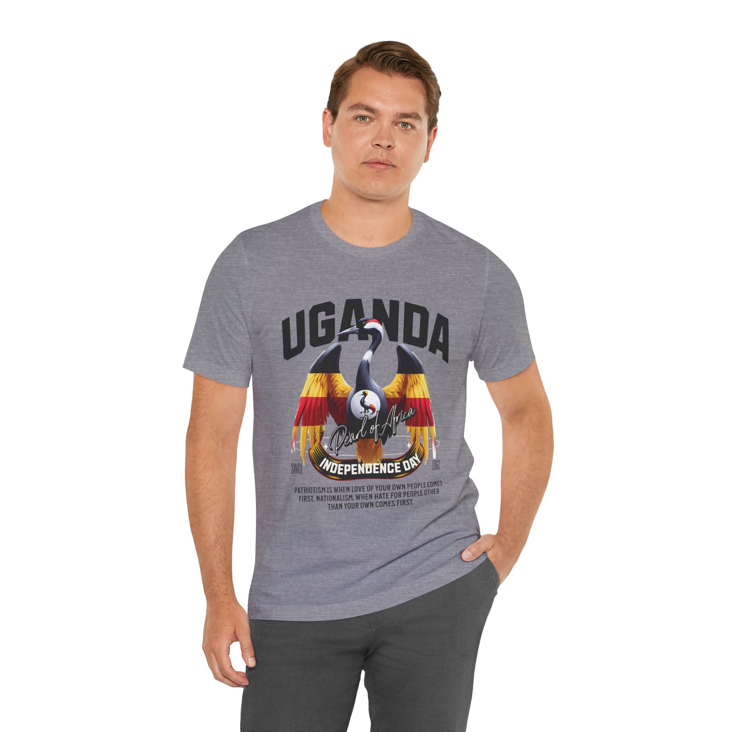 Uganda Independence Day Unisex Jersey Short Sleeve Tee