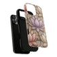 Personalized Lotus Floral Stained Glass Effect Tough Phone Case