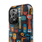 Personalized Colorful Abstract Faces Clear Impact-Resistant Case
