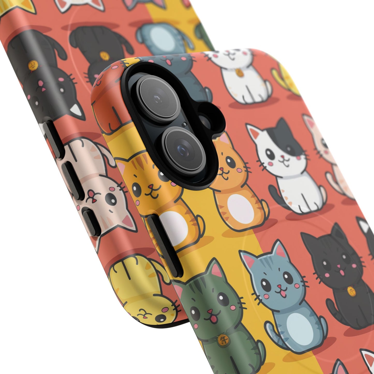 Cute Cat Magnetic Phone Cases for Pet Lovers, Durable Cases, Animal Design, Fun Gift, Unique Accessories