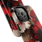Crimson Noir Tough iPhone Magnetic Cases, Tough iPhone Protector, Stylish Floral Design, Gift for Her, Floral Accessories