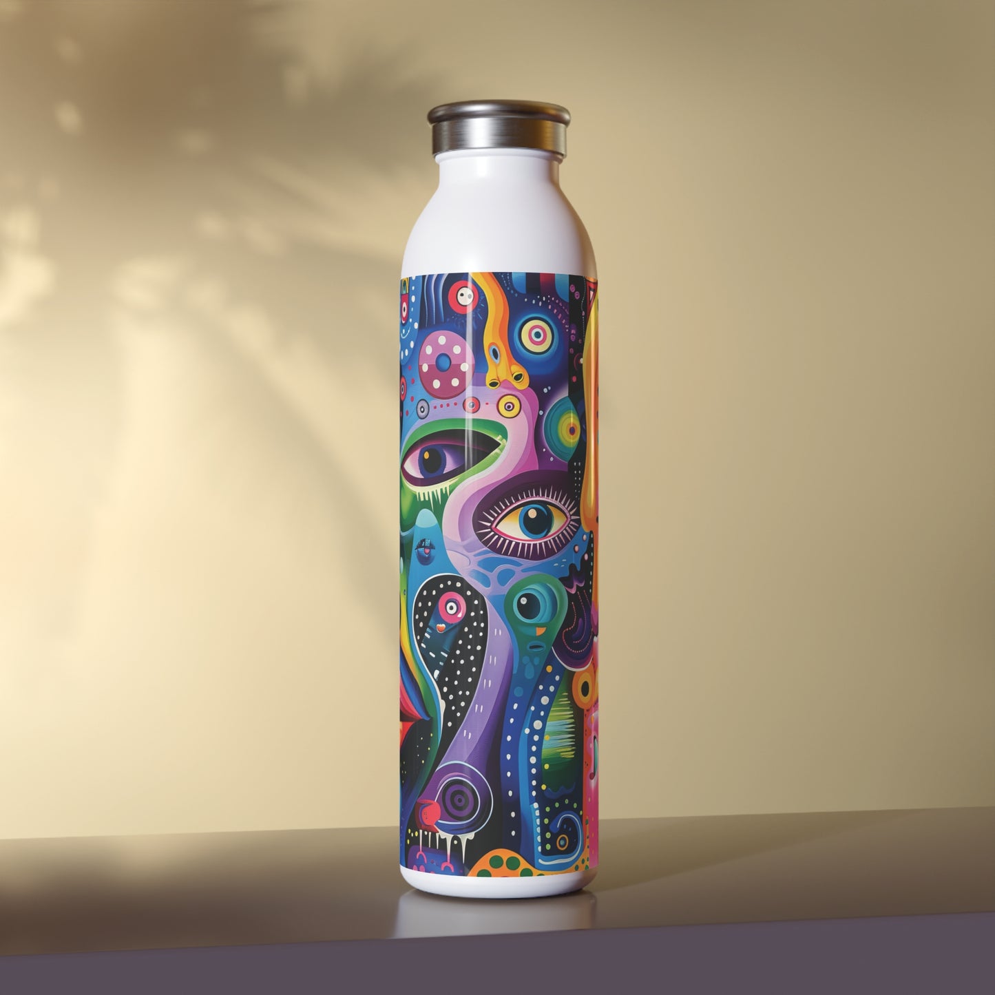 Psychedelic Visions Slim Water Bottle