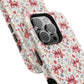Personalized Rosette Coquette Floral Bow iPhone and Samsung Impact-Resistant Case — Custom Name Case