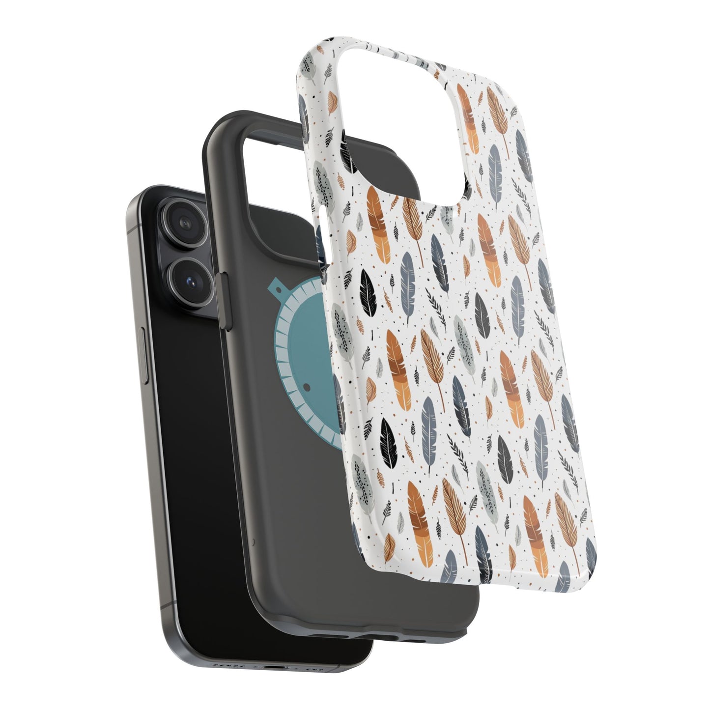 Whispering Feathers Magnetic Tough iPhone Cases