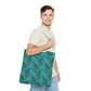 Turquoise Tropical Bliss Tote Bag