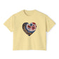 Floral Heart Women's Boxy Tee