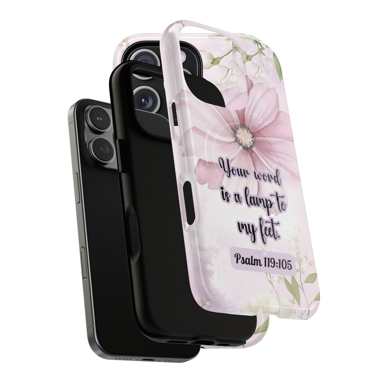 Your Word is a Lamp to My Feet Psalm 119:105 | Inspirational Gift, Tough iPhone Magnetic Case | Scripture, Bible Verse, MagSafe® iPhone® Tough Case, iPhone 14, iPhone 15, iPhone 16, Pro, Pro Max, Plus