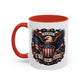 4th of July Eagle Coffee Mug — Patriotic American Flag Accent Mug (11/15oz)