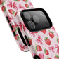 Strawberry Blush Coquette Magnetic Tough iPhone Cases - Funky Fruit Cases, Floral iPhone Cover, Trendy Gifts, iPhone Accessories, Strawberry Lover