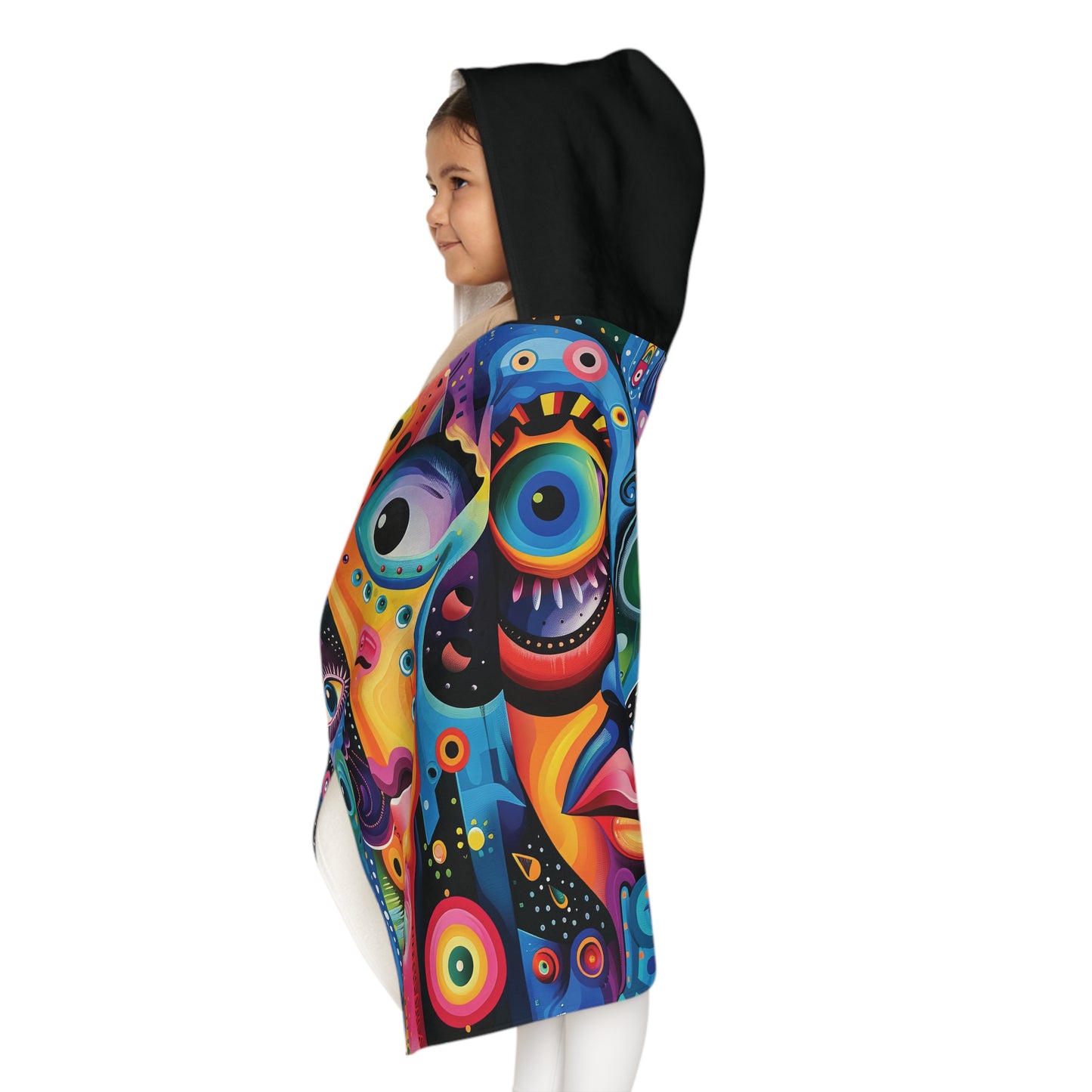 Psychedelic Visions Snuggle Youth Hooded Towel