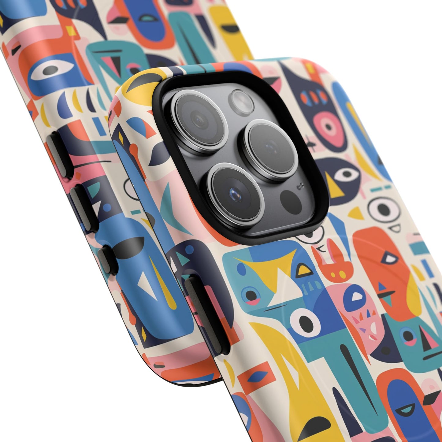 Vibrant Phone Case,  Magnetic iPhone Cover, Colorful Abstract Protection, Trendy Gift, Unique Tech Accessory, Art Phone Case