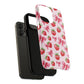 Strawberry Blush Coquette Magnetic Tough iPhone Cases - Funky Fruit Cases, Floral iPhone Cover, Trendy Gifts, iPhone Accessories, Strawberry Lover