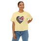 Floral Heart Women's Boxy Tee