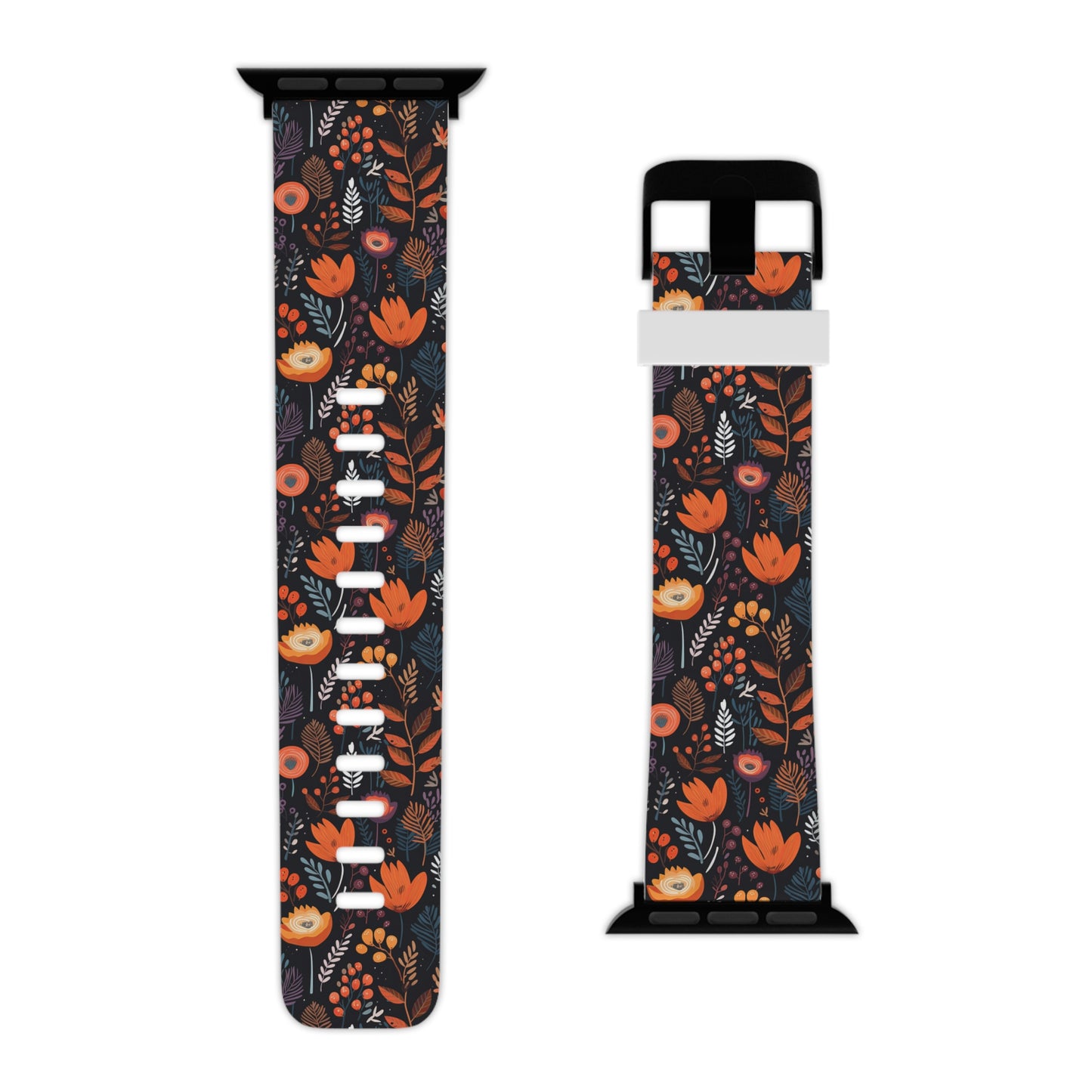 Autumn Bloom Floral Apple Watch Band - Fall Vibes for Nature Lovers