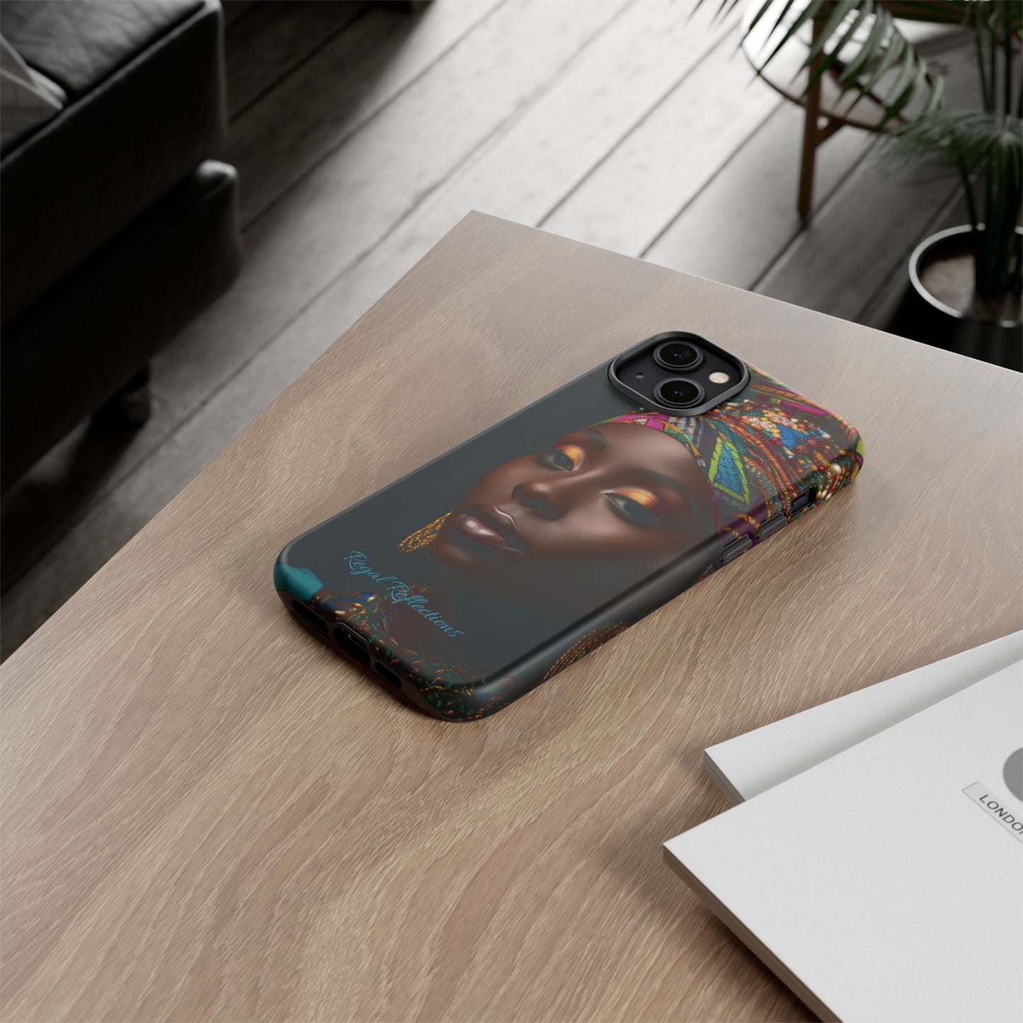 Regal Reflections: African Majesty iPhone, Samsung and Google Tough Phone Cases.