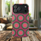 Floral KaleidoBloom iPhone Case, Tough Magnetic Cases, Floral iPhone Cover, Stylish Tech Accessory, Durable Design, Vibrant Gift Idea