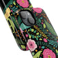 Personalized Floral Fantasy Tough Magnetic iPhone Cases- a Gift for Gardeners, Mother's Day, Birthday Gift, Anniversary Gift, Presents