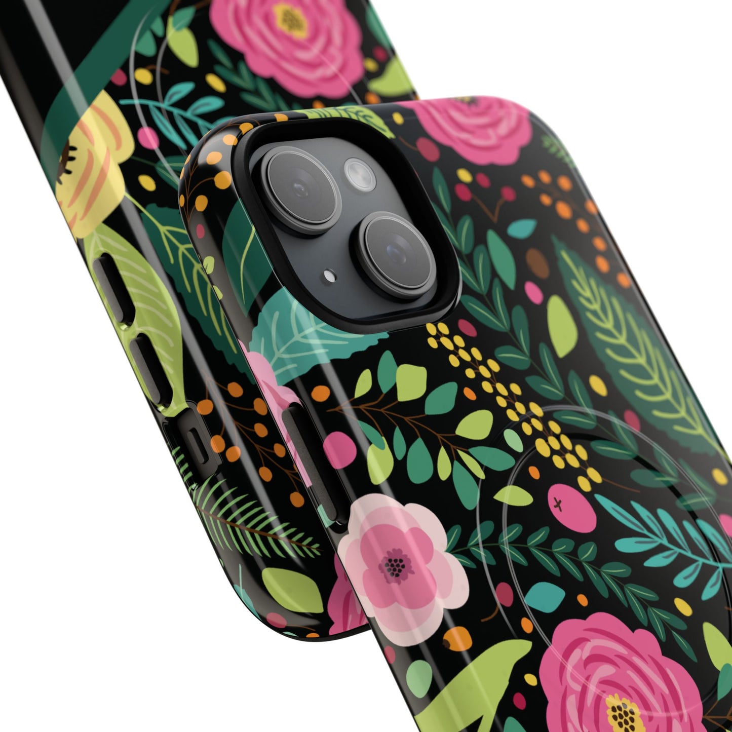 Personalized Floral Fantasy Tough Magnetic iPhone Cases- a Gift for Gardeners, Mother's Day, Birthday Gift, Anniversary Gift, Presents