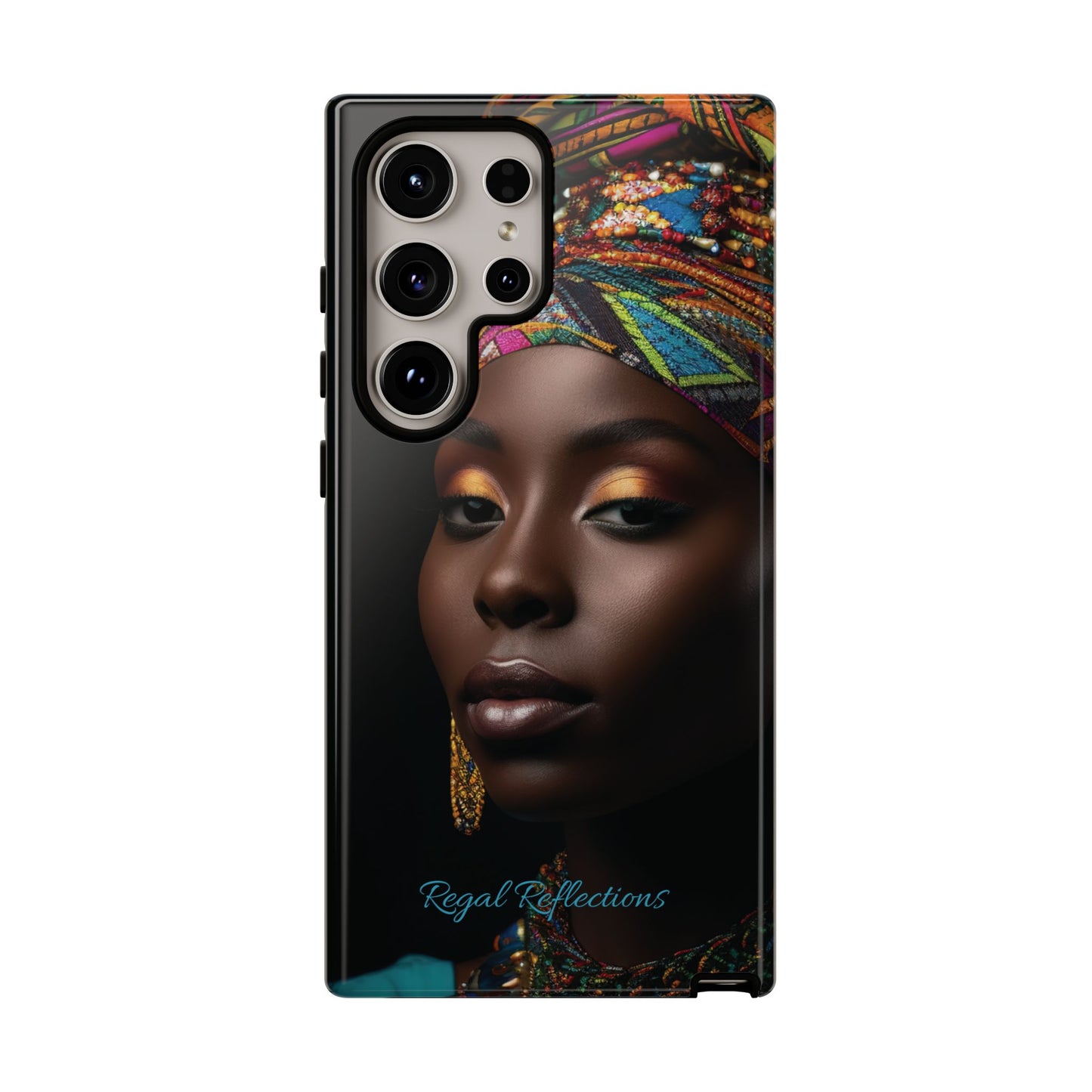 Regal Reflections: African Majesty iPhone, Samsung and Google Tough Phone Cases.