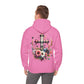 Faith and Floral Cross Unisex Gildan Hoodie Sweatshirt