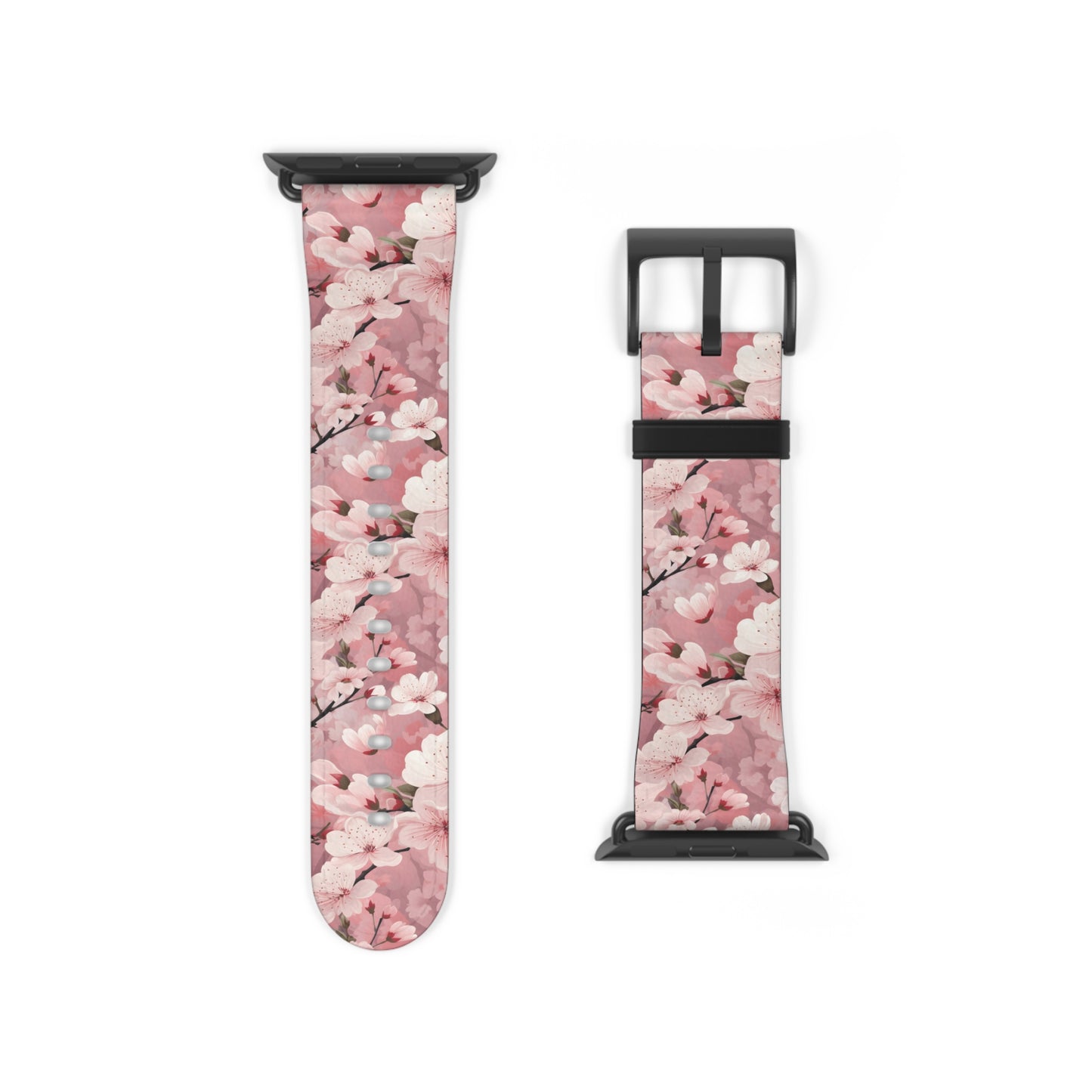 Cherry Blossom Floral Floral Watch Band - Elegant Design.